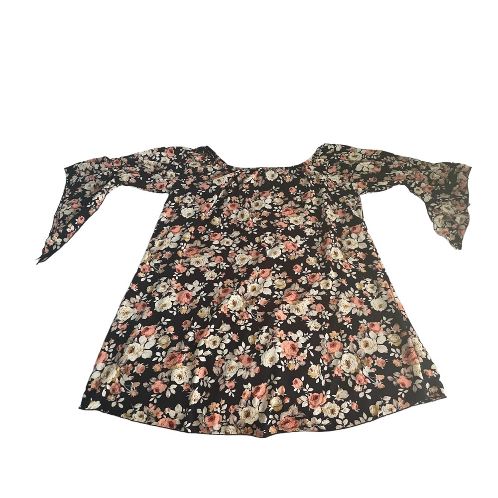 Vibe sport-ware off shoulder floral dress 2x